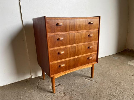 Cassettiera Danese Vintage Anni '50 Teak | Quattro Cassetti Verticale 66cm | IN ARRIVO A NOVEMBRE