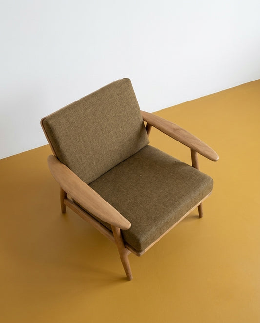 Poltrona Danese Vintage Anni '60 Teak Schienale Alto Elegante