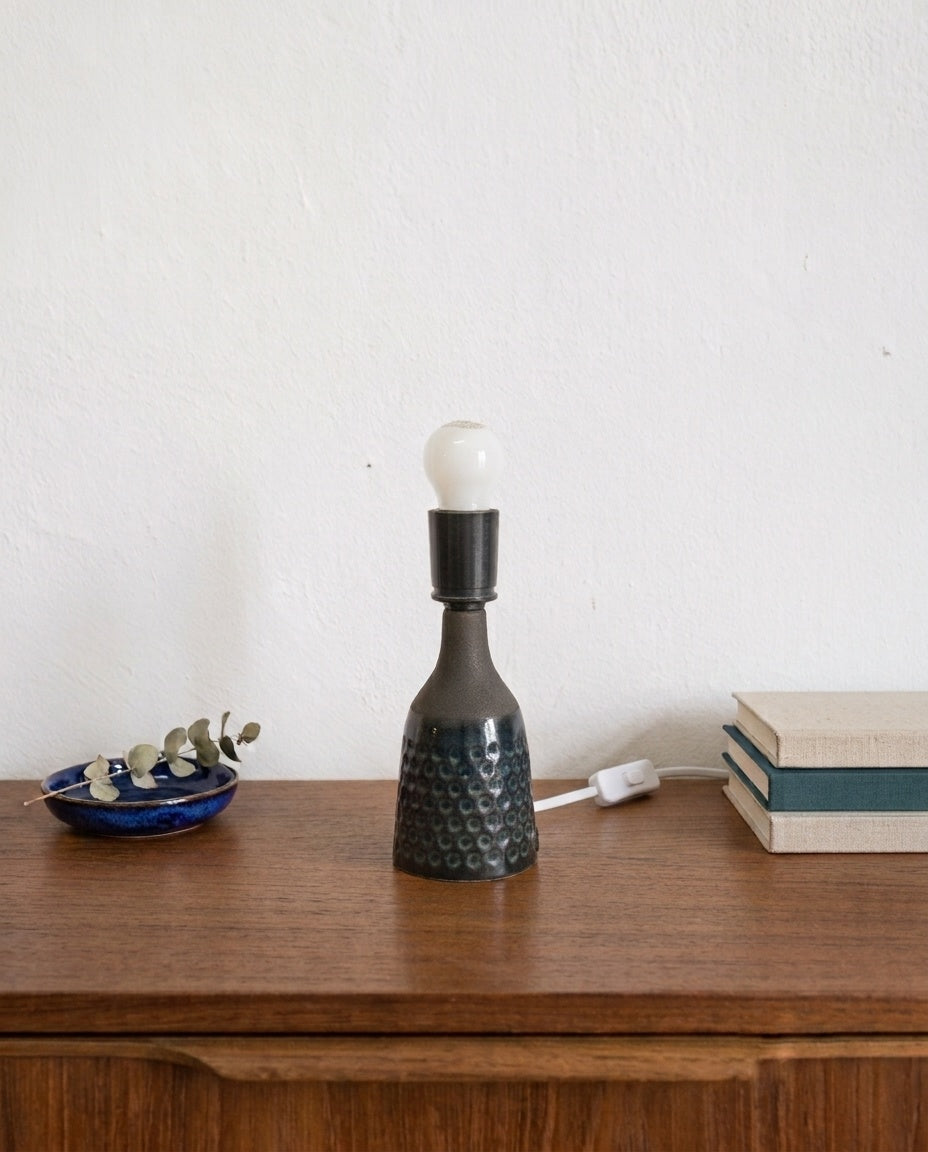 Lampada Tavolo Søholm Ceramica Danese Anni '60 | Blu