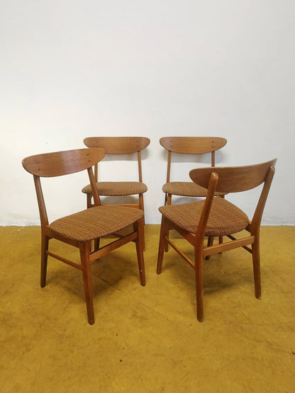 Sedie Farstrup Modello 210 Danesi Vintage Anni '50 Teak | set 4 sedie