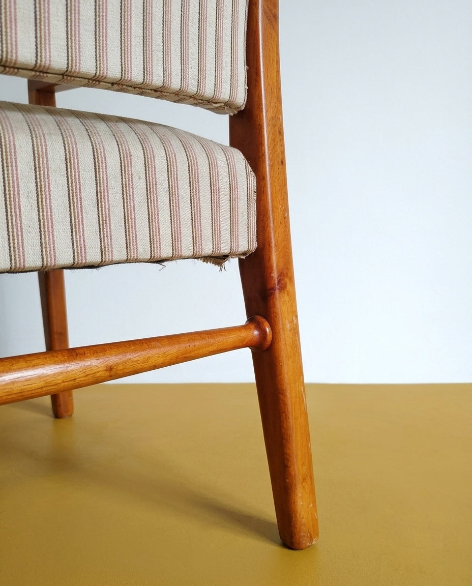 Poltrona Svedese Vintage Anni '50 Betulla Linee Essenziali | 93sw28019