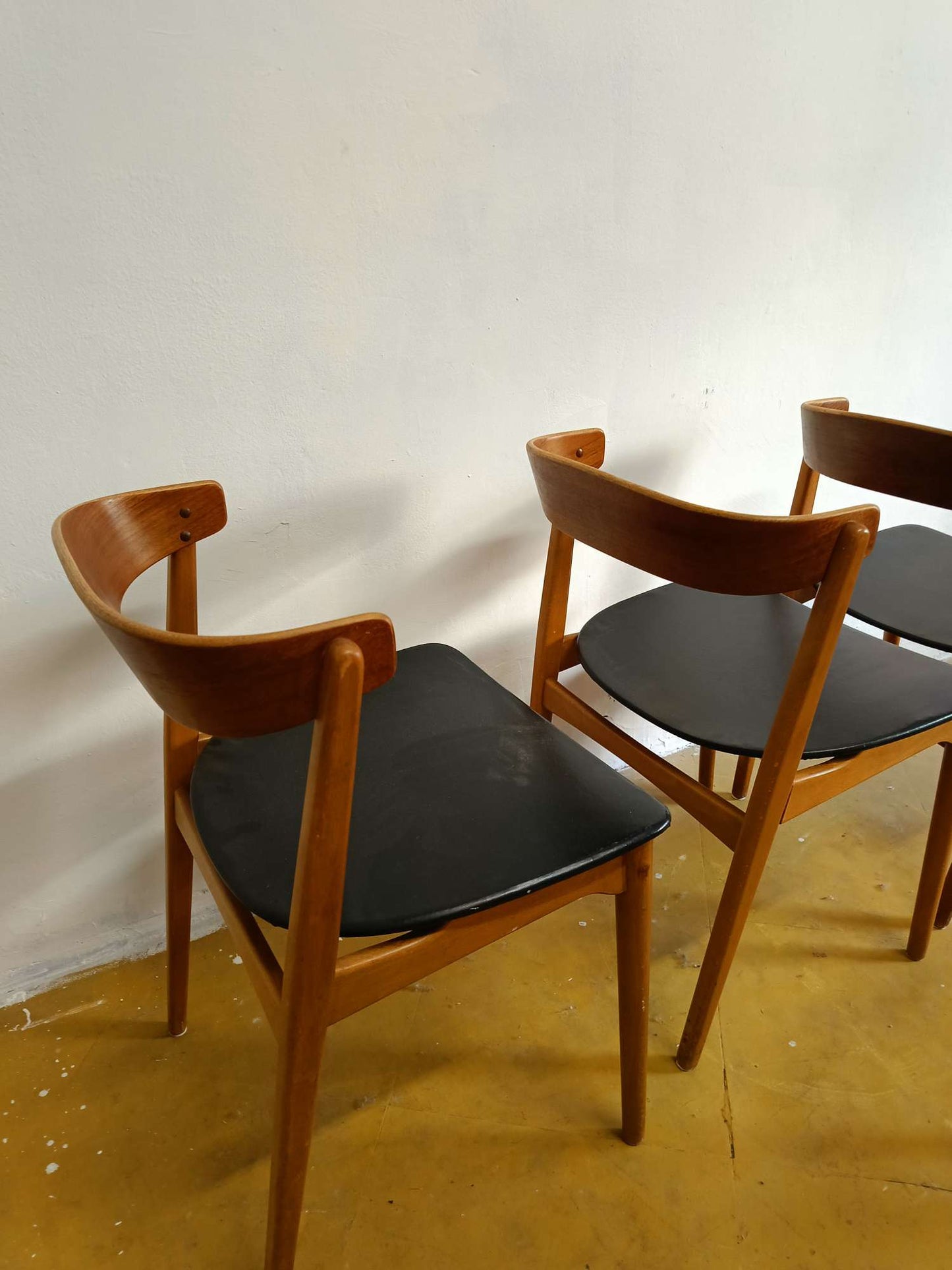 Sedie design danese originale vintage anni 60 [91vnt-curve] misure L.50 H.73/44 P.48
