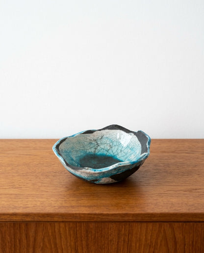 Ciotola design scandinavo vintage anni 60 [76bluverde]