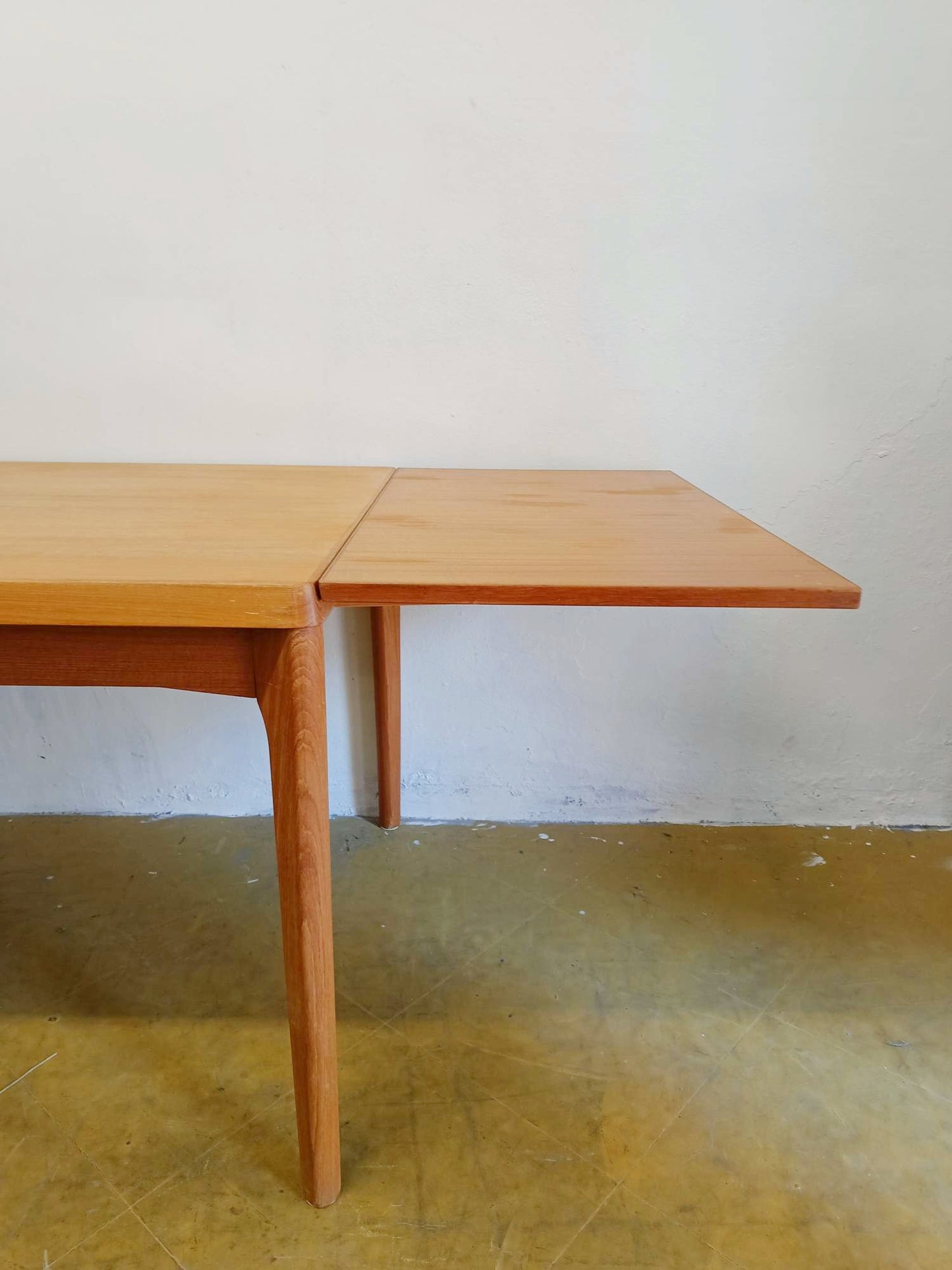 Tavolo Henning Kjærnulf rettangolare allungabile Danese Vintage Anni '60 Quercia 139cm