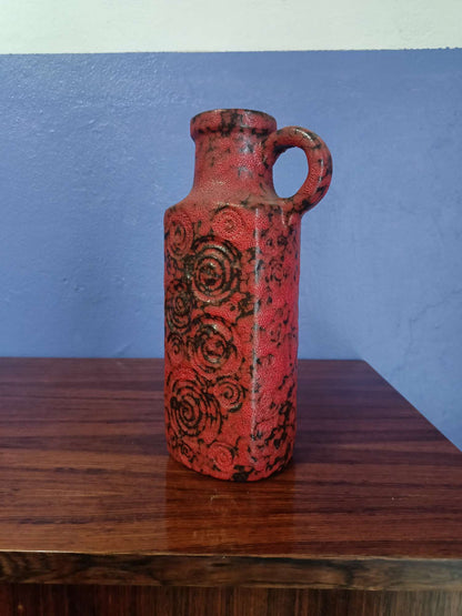 Vaso west germany vintage anni 60 [rosso]
