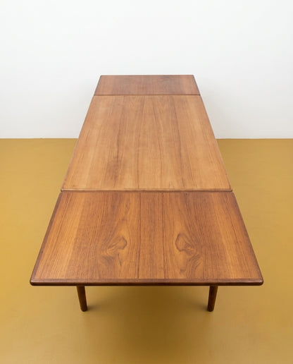 Tavolo Danese Vintage Anni '60 Teak 2 Allunghe | 140cm | 98vnt