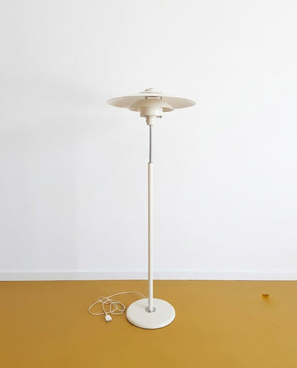 Lampada Terra Danese Vintage Anni '50 | Dischi Sovrapposti Metallo | 118cm |92ck1963