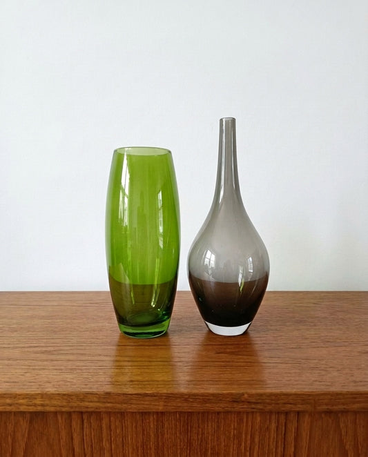 Vasi design scandinavo vintage anni 60 [verde-nero]