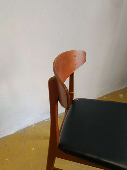 Sedia design danese originale vintage anni 50 [73j40924-6] misure H.79/47 L.46 P.47
