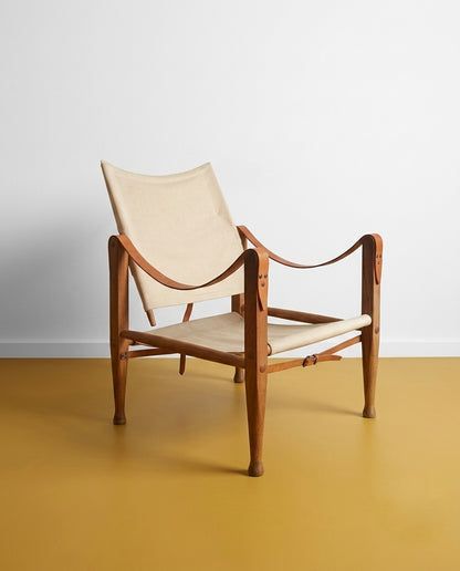 Poltrona Safari Kaare Klint Frassino Cuoio | Anni '30 Iconica