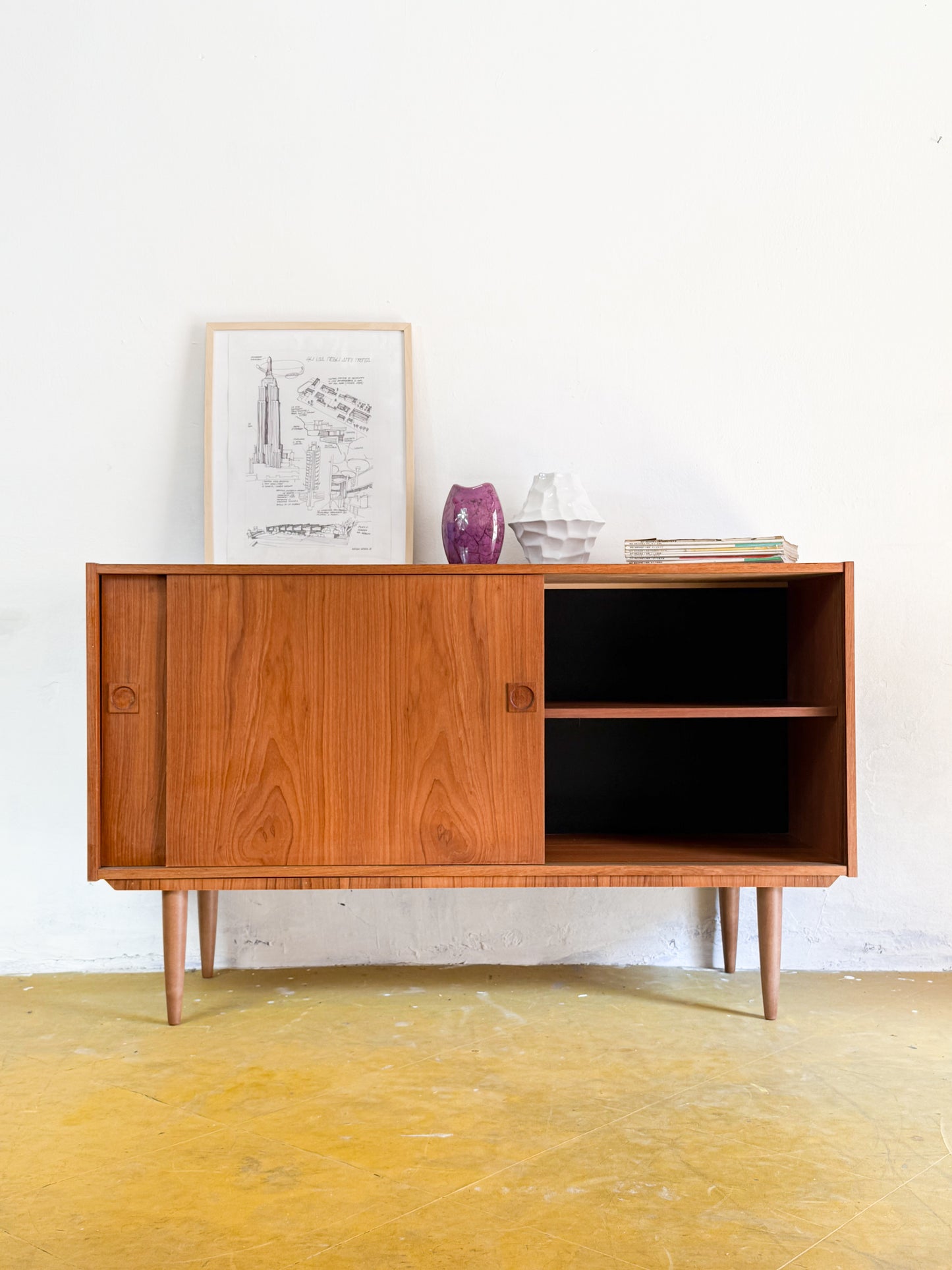 Sideboard design danese vintage anni 50 [91vnt3] misure L.135 H.81 P.42