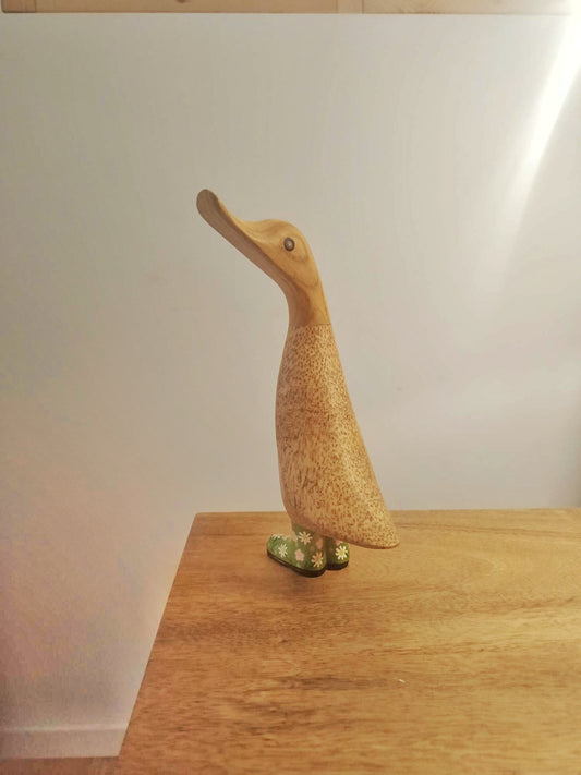 Papera a fiori stivale verde [1]