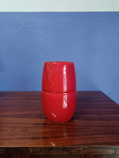 Vaso design scandinavo vintage anni 60 [rosso]