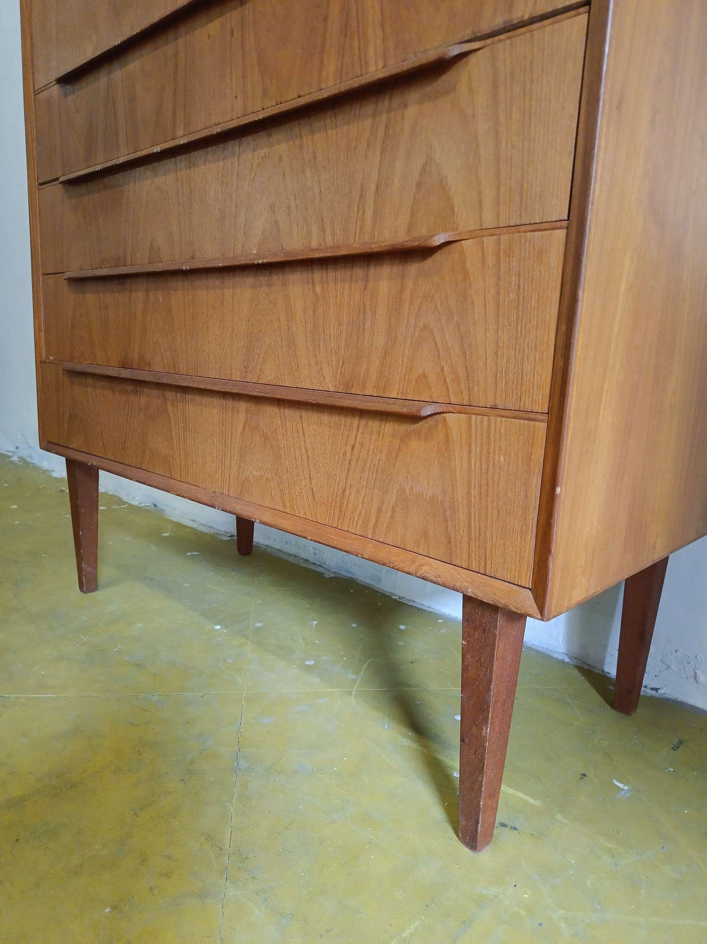 Cassettiera Danese Anni '50 Teak | 6 Cassetti 104cm