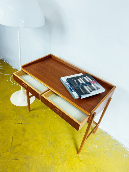 Consolle Toletta Svuotatasche Vintage Svedese Anni '60 | Teak Quercia 90cm