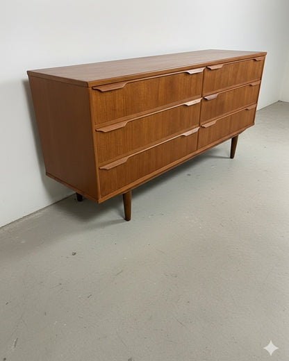 Sideboard Danese Vintage Anni '50 Teak Ante Cassetti Orizzontale 160cm | IN ARRIVO A GENNAIO