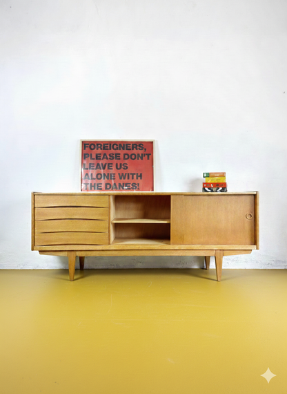Sideboard Erik Wørts Svedese Vintage Anni '60 | Quercia Ante Cassetti 181cm