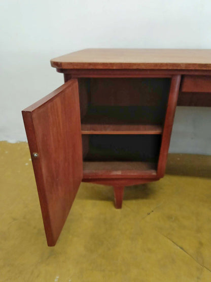 Scrivania Danese Vintage Anni '50 Teak | Piano curvo 143cm