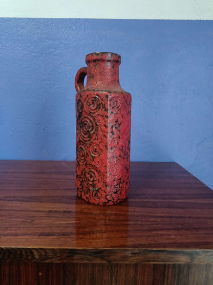 Vaso west germany vintage anni 60 [rosso]