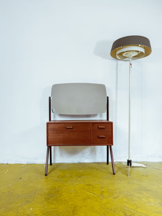 Toletta Vintage Danese Anni '50 Teak con Specchio | Restaurata