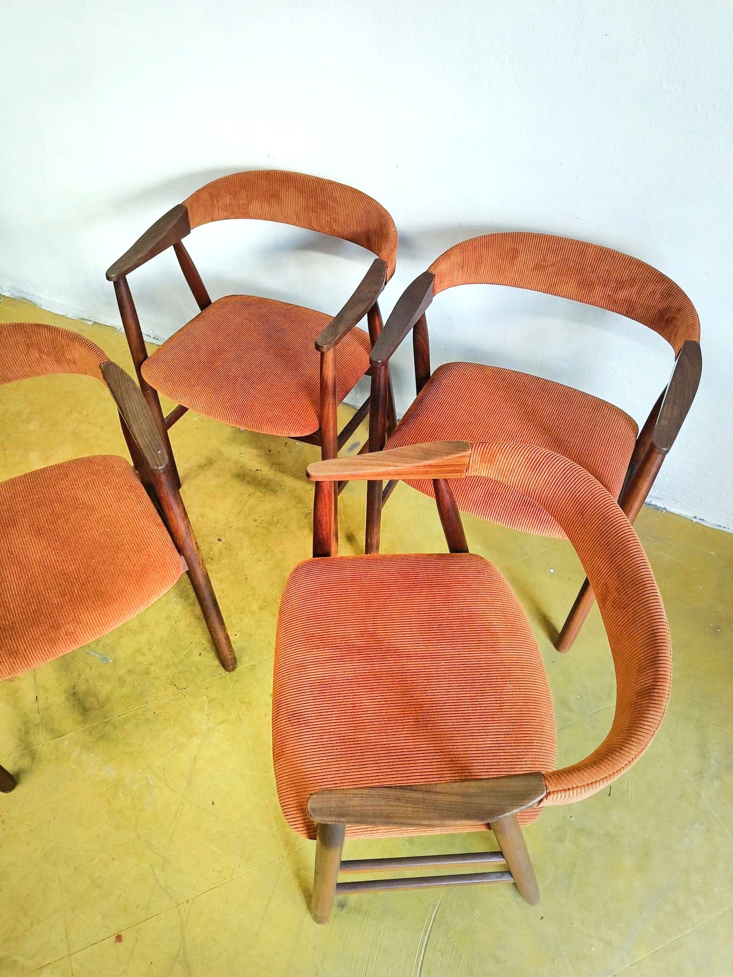 Sedie Thomas Herlev n.213 design danese originale vintage anni 50 [58j-61j-37845+38174] misure H.72/43 L.56 P.46