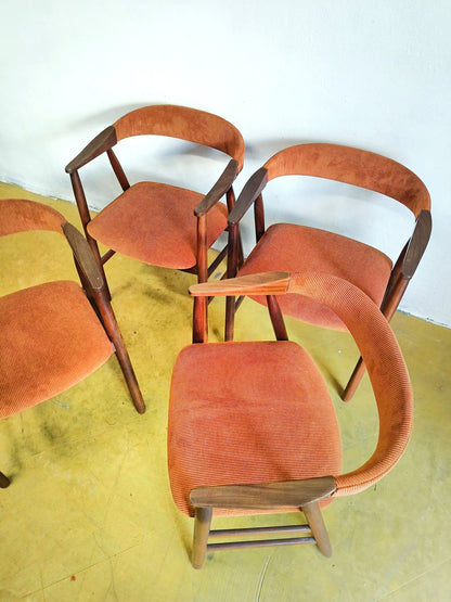 Sedie Thomas Herlev n.213 design danese originale vintage anni 50 [58j-61j-37845+38174] misure H.72/43 L.56 P.46