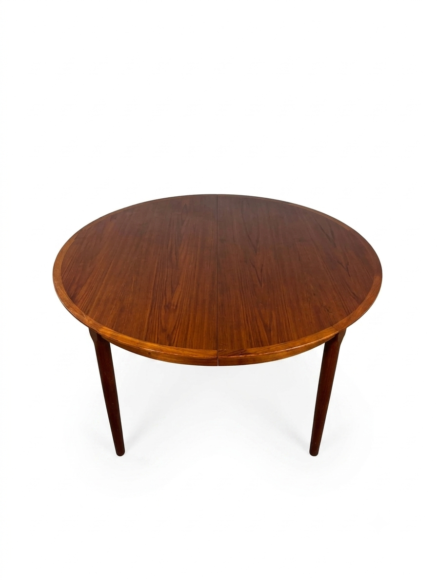 Tavolo rotondo teak Ø121 design danese vintage 1960 | 99ck2463