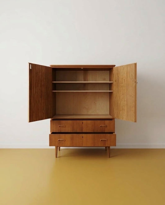 Armadio Teak Ante a Battente Design Danese Anni '50 | 82cm | 99sw29487
