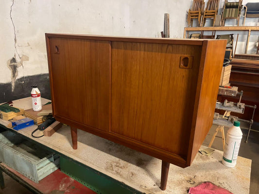 Sideboard Danese Vintage Anni '50 Teak Ante Scorrevoli Compatto 89cm | IN ARRIVO A NOVEMBRE