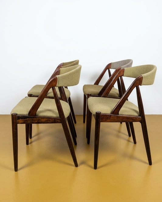 Cinque Sedie Kai Kristiansen n.31 design danese vintage anni 50 | da RISTOFFARE | 97vnt3