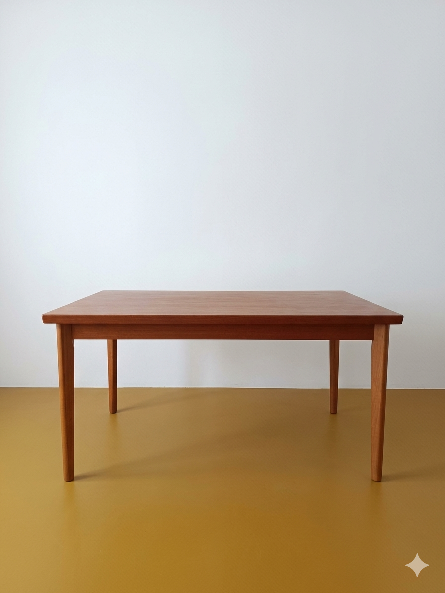 Tavolo BRDR FURBO Danese Vintage Anni '60 Teak 2 Allunghe | 145cm | 97vnt3