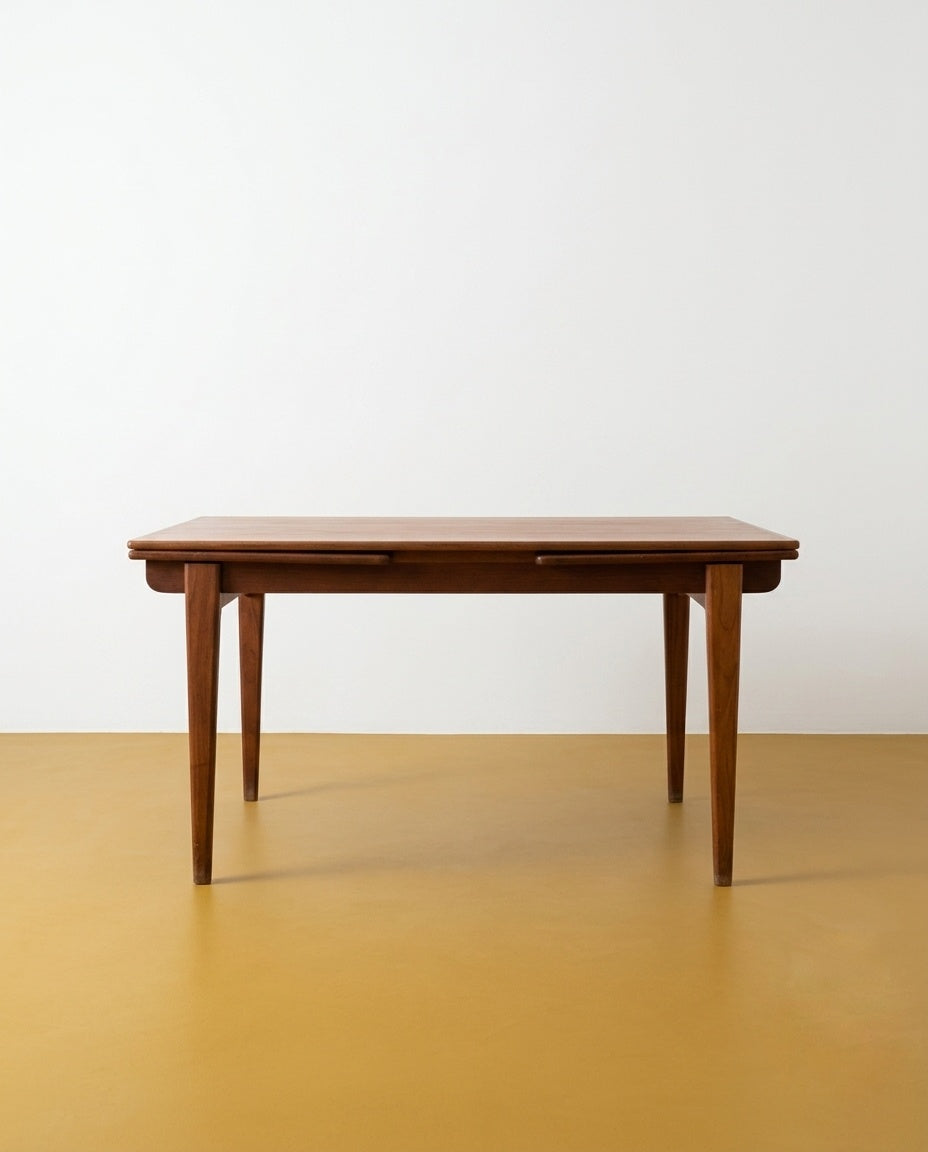Tavolo Danese Vintage Anni '60 Teak 2 Allunghe | 140cm | 98vnt