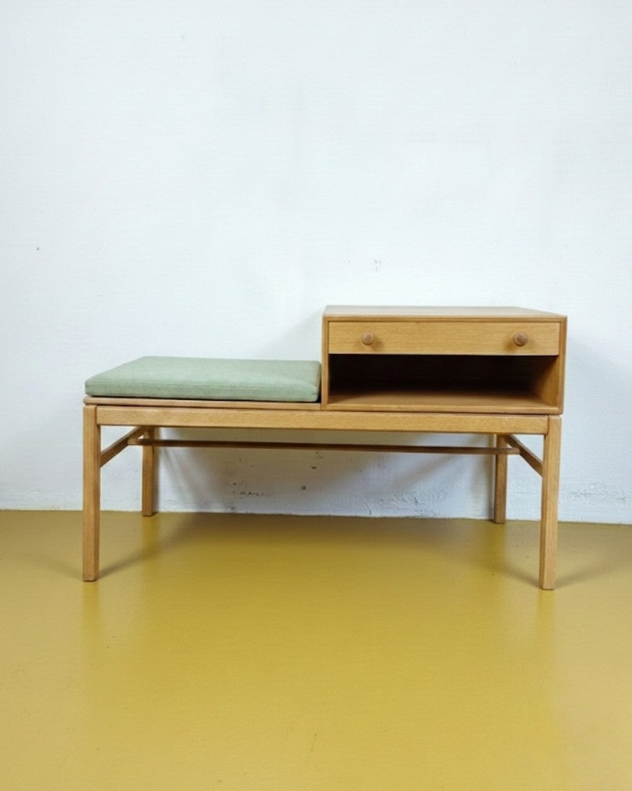 Panca Telefono Casino Engström Myrstrand | Svedese Anni '60 Quercia | 100cm | 84sw25737