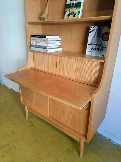 Libreria Johannes Sorth design danese vintage anni 50 [89ck1799] misure L.182 H.100 P.43
