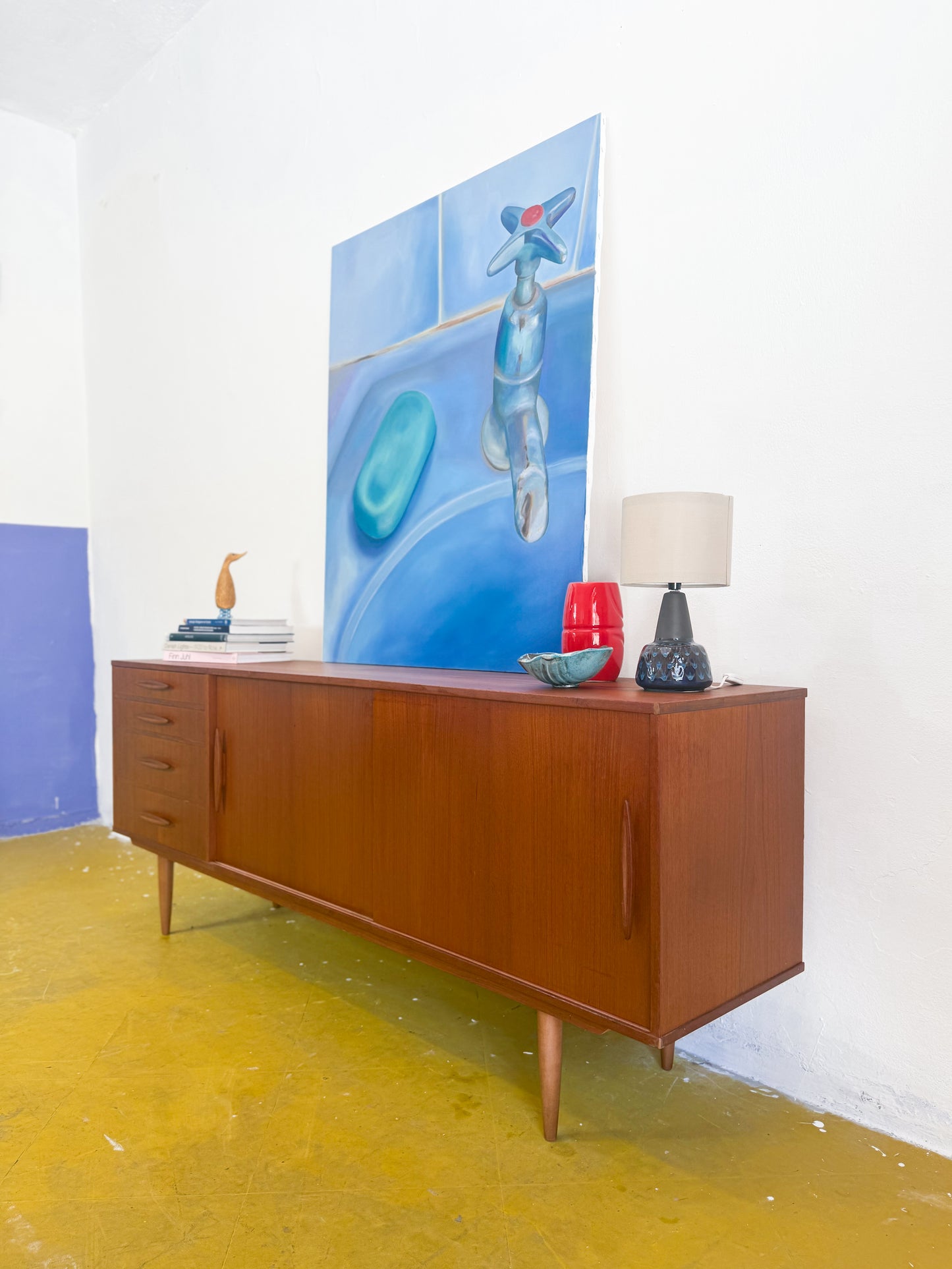 Sideboard design danese vintage anni 50 [91vnt4] misure L.200 H.79 P.50