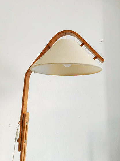 Lampada da terra Jan Wickelgren design svedese vintage anni 50 [84vt1] misure H.140 L.50 P.50