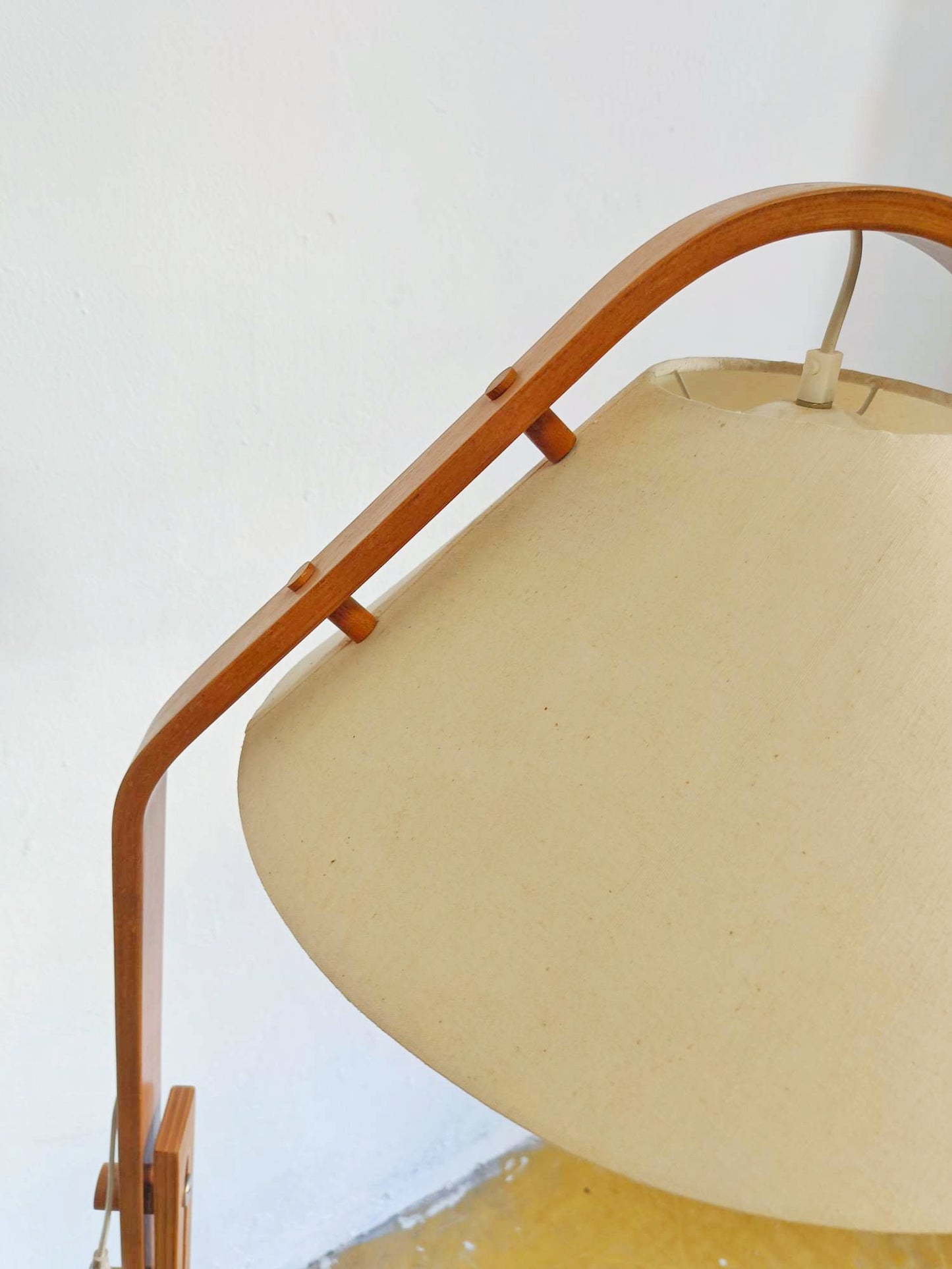Lampada da terra Jan Wickelgren design svedese vintage anni 50 [84vt1] misure H.140 L.50 P.50