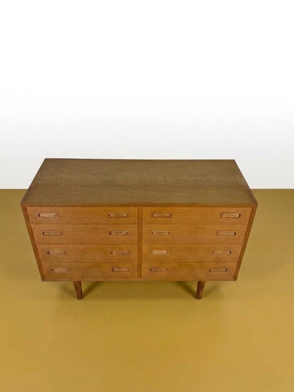 Cassettiera doppia sideboard quercia Hundevad design danese anni 60 | 108cm | 99ck2425