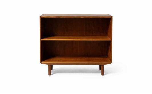 Libreria Bassa Danese Vintage Anni '50 | Teak Ripiani Aperti | 80cm | 96vnt4