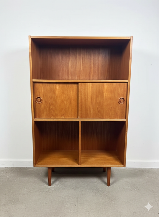 Libreria design danese vintage anni 50 [ck1920] misure L.80 H.129 P.32 * IN ARRIVO A GENNAIO*