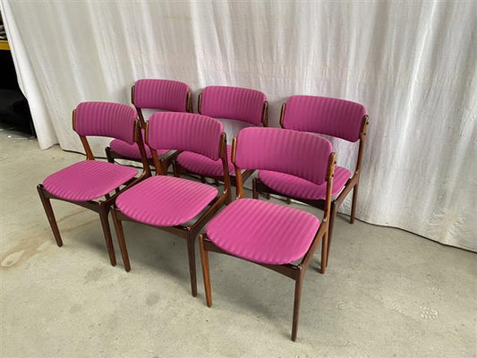 Sedie Erik Buck vintage design danese anni 60 [j44140] misure su richiesta