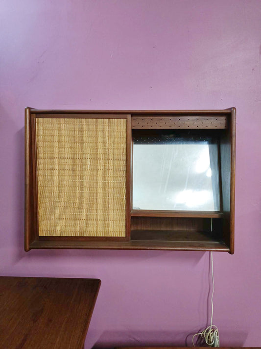 Specchio Arne Wahl Iversen vintage design danese originale anni 50 [72rdx-ratt] misure H.66 L.90 P.25