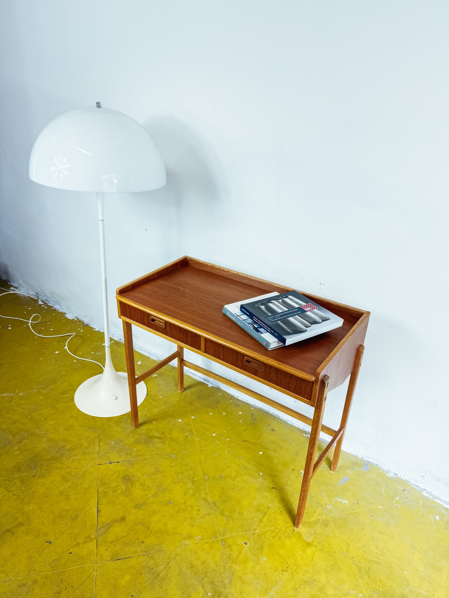 Consolle Toletta Svuotatasche Vintage Svedese Anni '60 | Teak Quercia 90cm