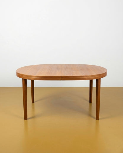 Tavolo Ovale Tibro Design Svedese Vintage Anni '50 Teak con Allunga | L.140 | 96sw28745