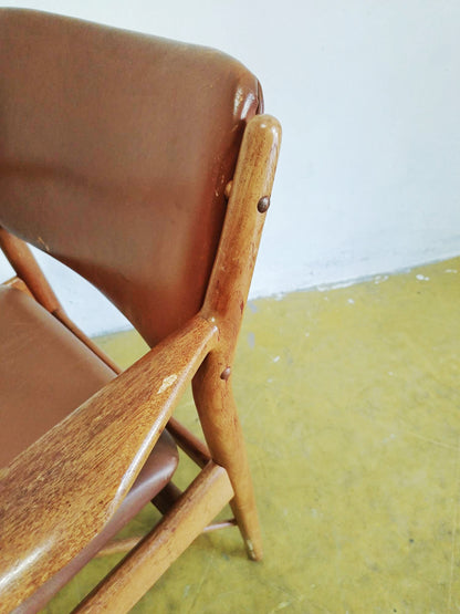 Poltroncina Arne Vodder Danese Vintage Anni '50 Teak