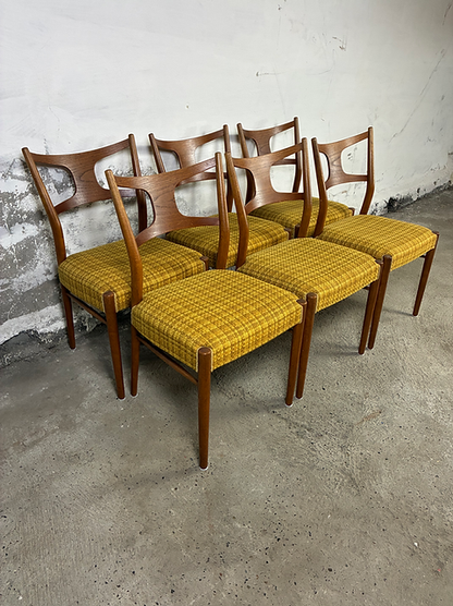 Sedie Kurt Østervig teak e faggio design danese vintage anni 60 [ck2222]