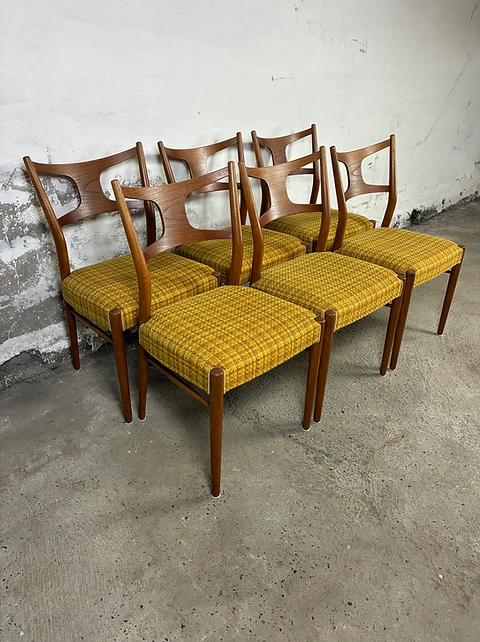 Sedie Kurt Østervig teak e faggio design danese vintage anni 60 [ck2222]