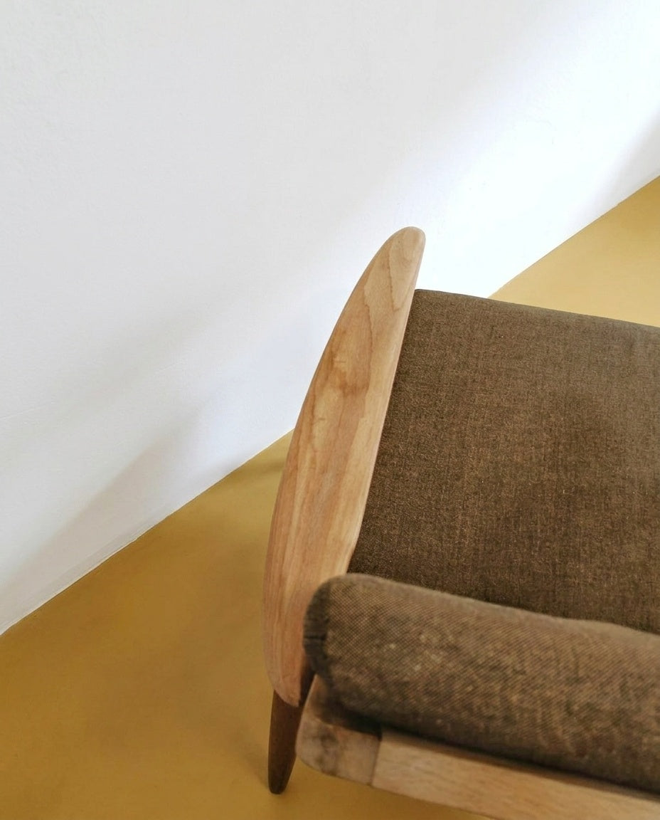 Poltrona Danese Vintage Anni '60 Teak Schienale Alto Elegante