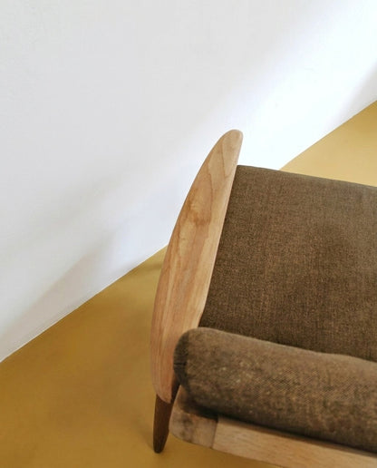 Poltrona Danese Vintage Anni '60 Teak Schienale Alto Elegante