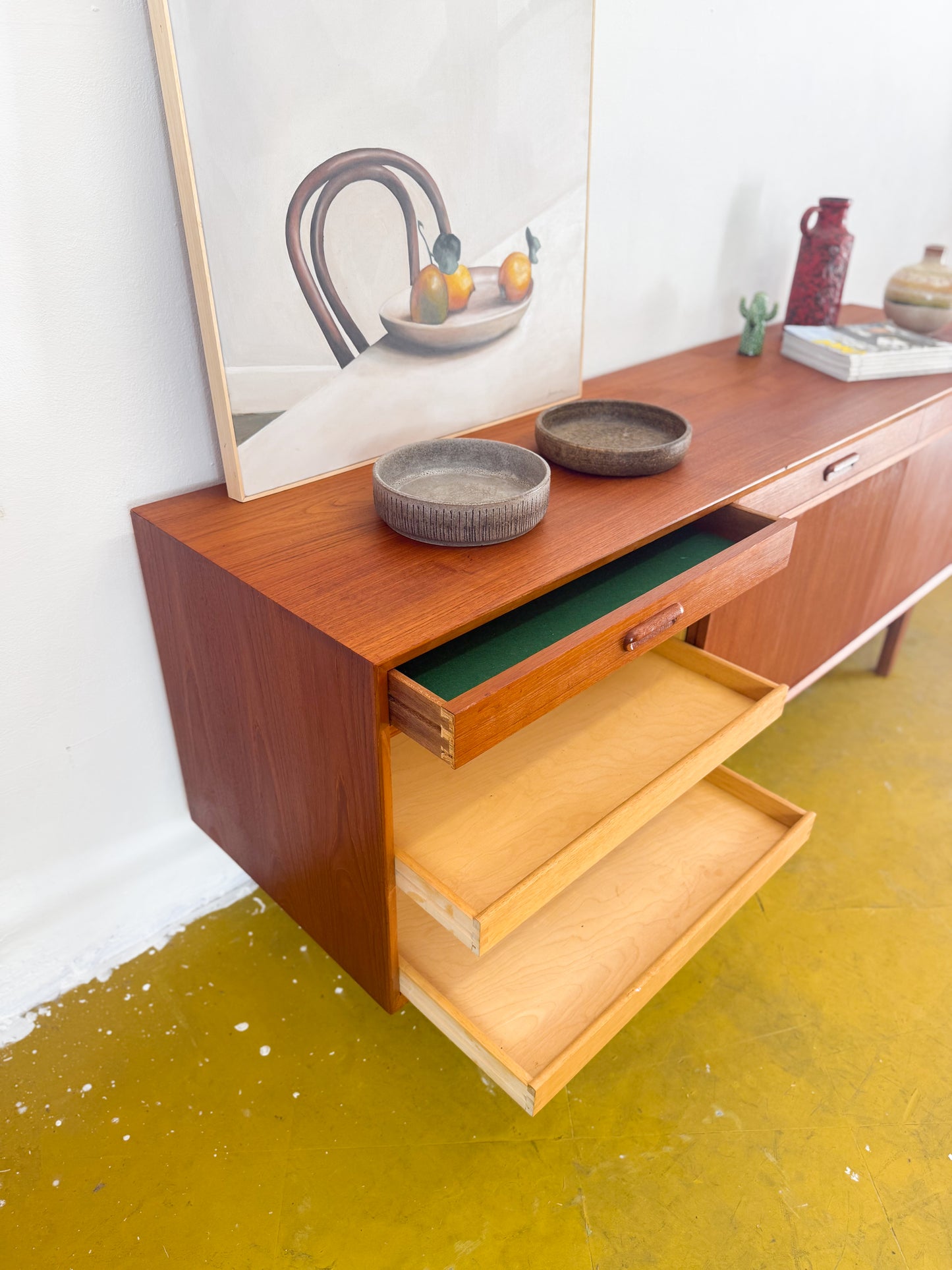 Sideboard design danese vintage anni 50 [91vnt2] misure L.200 H.79 P.50